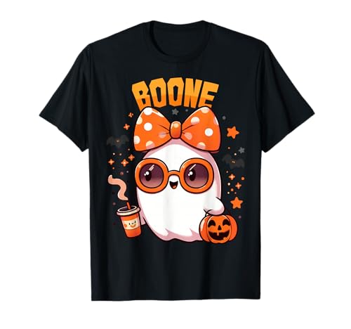 Retro Boo Boone Girls First Name Funny Halloween Ghost 2025 T-Shirt von obeezon