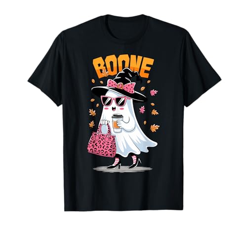 Retro Boo Boone Girls First Name Funny Halloween Ghost 2025 T-Shirt von obeezon