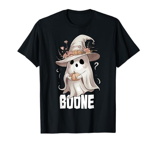 Retro Boo Boone Girls First Name Funny Halloween Ghost 2025 T-Shirt von obeezon