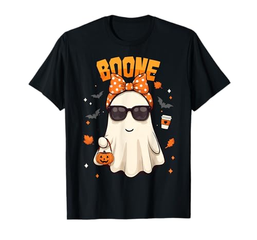 Retro Boo Boone Girls First Name Funny Halloween Ghost 2025 T-Shirt von obeezon