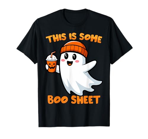 This is Some Boo Sheet Ghost Ice Coffee Halloween Men Women T-Shirt von obeezon