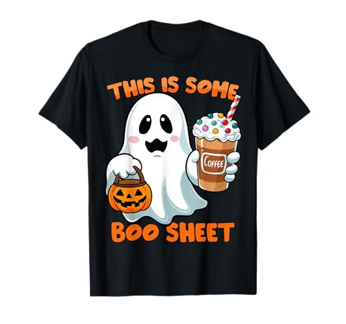 This is Some Boo Sheet Ghost Ice Coffee Halloween Men Women T-Shirt von obeezon