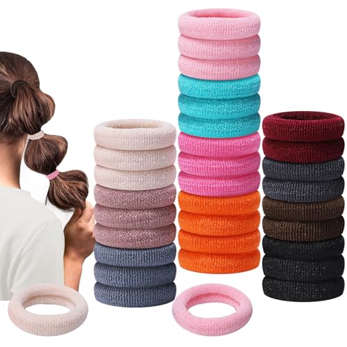 Obeoby Weiche Haargummis für kleine Mädchen, keine Beschädigung, nahtlos, elastisch, mehrfarbig, 2,3 cm, 150 Stück Obeoby Weiche Haargummis für kleine Mädchen, keine Beschädigung, nahtlos, elastisch, mehrfarbig, 2,3 cm, 150 Stück von obeoby