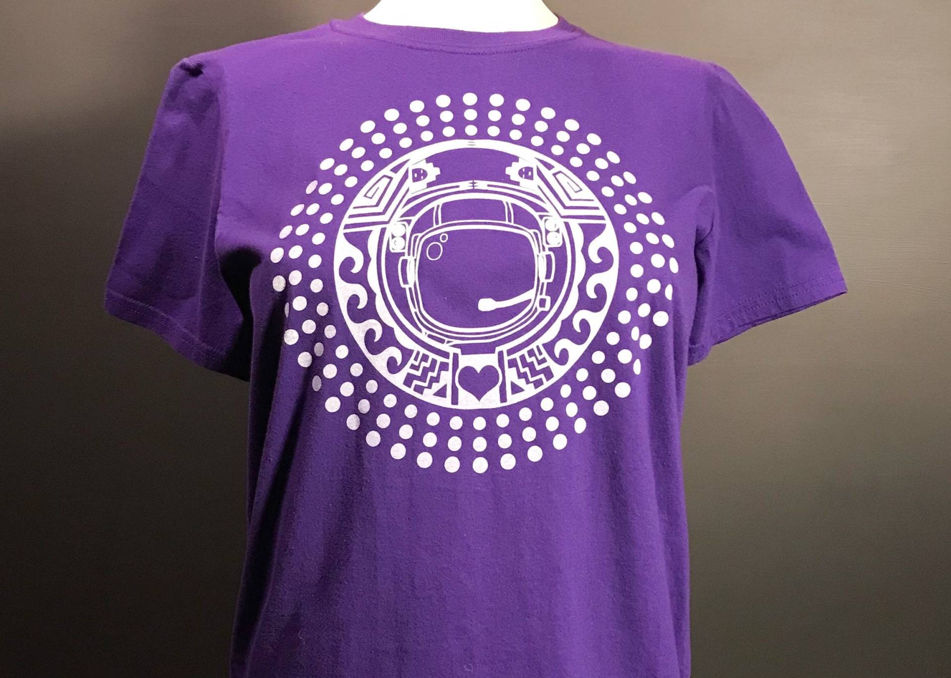 Interstellarer Abenteurer - Original Design Unisex Siebdruck-Grafik-T-Shirt Handgedruckte Visuelle Meditation von obviousworld