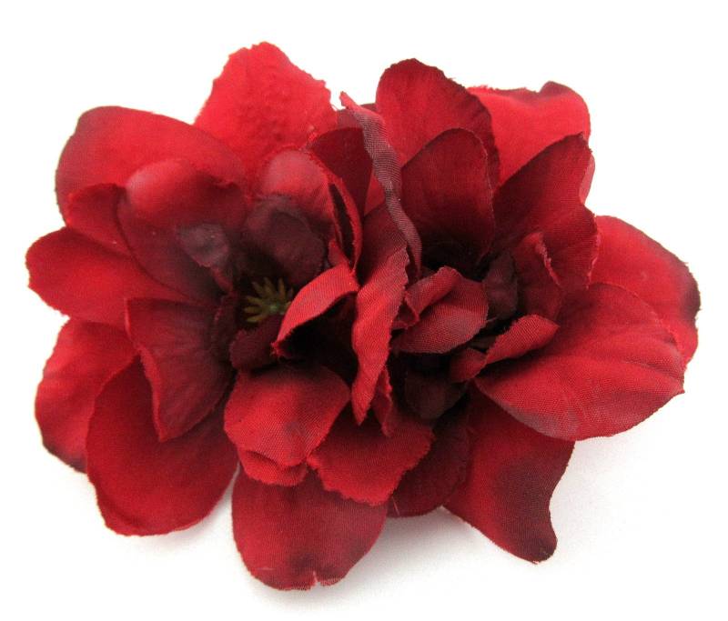 Doppelte Rote Seiden-Apfelblüte-Brosche Doppelte Rote Seiden-Apfelblüte-Brosche von oceansEdge11
