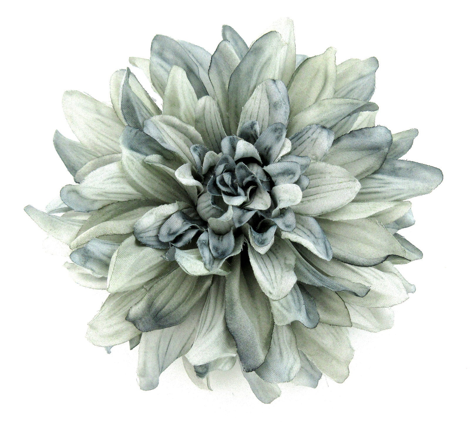 Große Graue Dahlie Brosche Poly Silk Blume Große Graue Dahlie Brosche Poly Silk Blume von oceansEdge11
