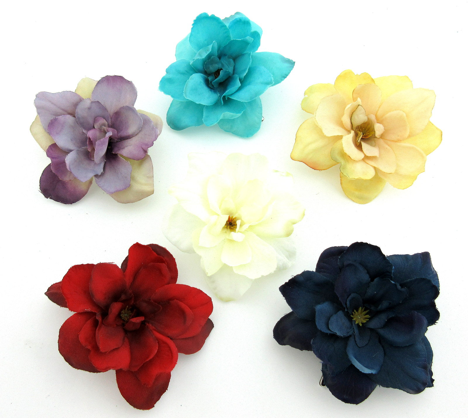 Sechs Apfelblüten Seidenblumen Haarspange Multi Color Lot Sechs Apfelblüten Seidenblumen Haarspange Multi Color Lot von oceansEdge11