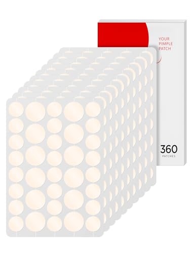 Unsichtbare pickel patch - Hydrokolloid pflaster wasserdicht & atmungsaktiv, starke absorption, rückstandsfrei, akne behandlung (10MM &12MM, 360 pimple patches) von oddroalle