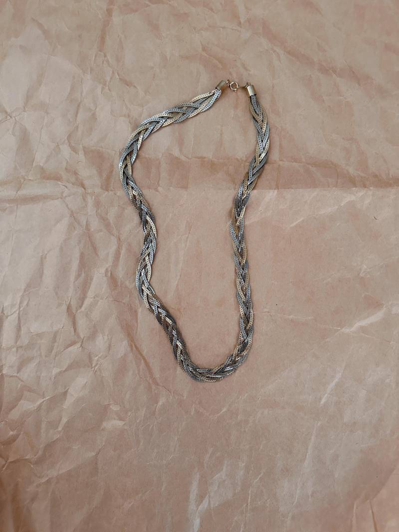 Geflochtene Zweifarbige Kette Geflochtene Zweifarbige Kette von odevintageshop