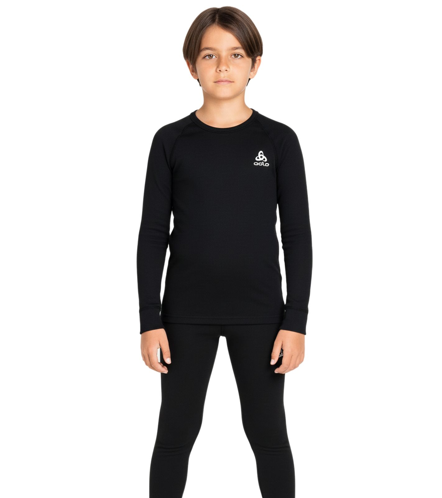 odlo Kinder Thermo-Shirt mit ZeroScent-Technologie Funktionsshirt Langarm-Shirt 10459 1500 Schwarz von odlo