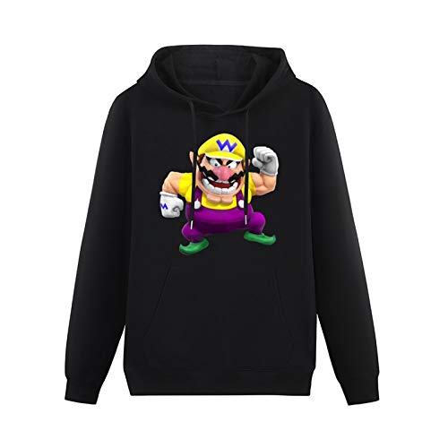 Men's Hoody Wario Cartoon Hoodies Pullover Cotton Blend Sweatshirts 3XL von oeste