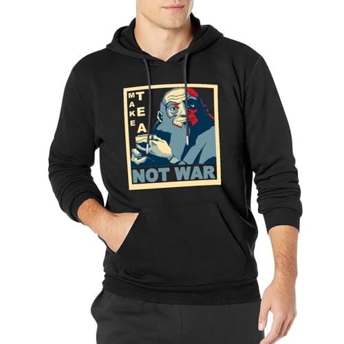 oeste Uncle Iroh Make Tea Not War Funny Graphic Men's Hoody Cotton Hoodie L von oeste