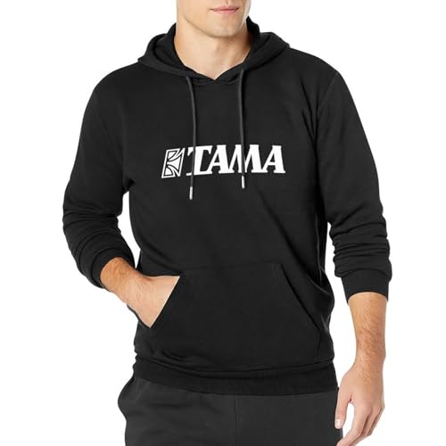 oeste Zulian Men's Tama Drums Logo Long Sleeve Hoody with Pocket Sweatershirt, Hoodie S von oeste