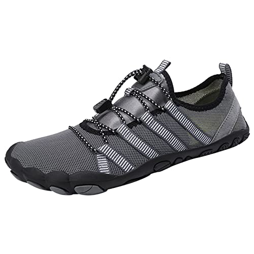 Barfußschuhe für Herren, Fußgewölbe-Passform, tiefe Ösen, Poolschuhe, leicht, schnell trocknend, rutschfest, einfach zu schließen, breite Passform, Turnschuhe, perfekt für Strand, Pool, Wassersport Barfußschuhe für Herren, Fußgewölbe-Passform, tiefe Ösen, Poolschuhe, leicht, schnell trocknend, rutschfest, einfach zu schließen, breite Passform, Turnschuhe, perfekt für Strand, Pool, Wassersport von ofeirhz