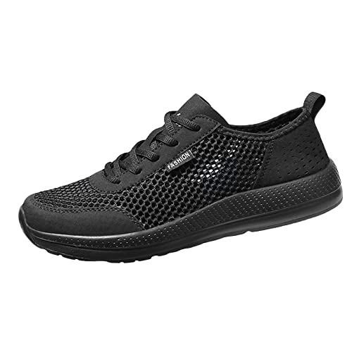 Herren-Sport- und Outdoor-Schuhe, Netzstoff, atmungsaktiv, Laufschuhe, weich gepolstertes Fußbett, rutschfeste Fußgewölbeunterstützung, breite Passform, Turnschuhe, Frühling, Sommer, Reisen, Wandern von ofeirhz