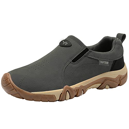 Slip-On-Sneaker für Herren, tiefe Ösen, stabiler Griff, Laufschuhe, weich gepolstertes Fußbett, breite Passform, Turnschuhe, rutschfest, leicht zu schließen, Wanderschuhe, Fußgewölbeunterstützung Slip-On-Sneaker für Herren, tiefe Ösen, stabiler Griff, Laufschuhe, weich gepolstertes Fußbett, breite Passform, Turnschuhe, rutschfest, leicht zu schließen, Wanderschuhe, Fußgewölbeunterstützung von ofeirhz