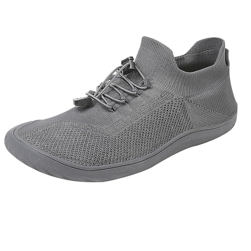Slip On Sneakers Herren Arch Fit Barfußschuhe Weich Gepolstertes Fußbett Weite Passform Turnschuhe Rutschfest Leicht Zu Schließen Walkingschuhe Leicht Atmungsaktiv Flach Trainer Frühling Sommer von ofeirhz