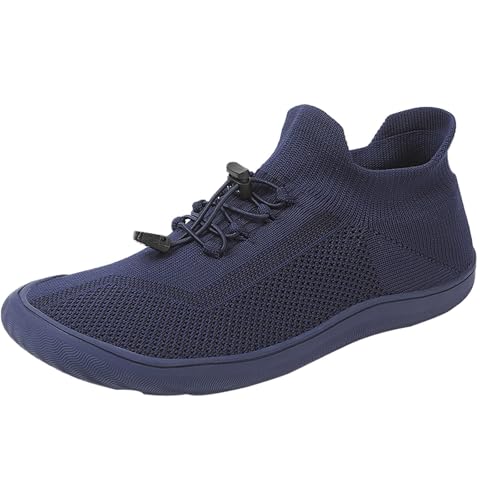 Slip On Sneakers Herren Arch Fit Barfußschuhe Weich Gepolstertes Fußbett Weite Passform Turnschuhe Rutschfest Leicht Zu Schließen Walkingschuhe Leicht Atmungsaktiv Flach Trainer Frühling Sommer von ofeirhz