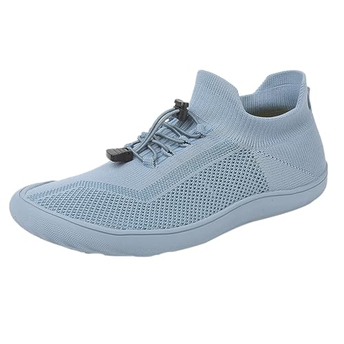 Slip On Sneakers Herren Arch Fit Barfußschuhe Weich Gepolstertes Fußbett Weite Passform Turnschuhe Rutschfest Leicht Zu Schließen Walkingschuhe Leicht Atmungsaktiv Flach Trainer Frühling Sommer von ofeirhz