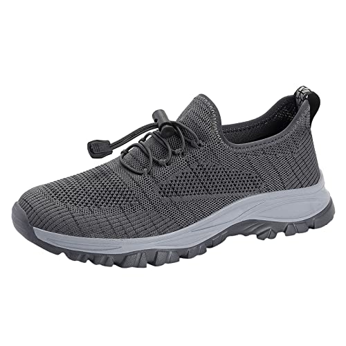 Slip On Sneakers Herren Arch Fit Easy Close Laufschuhe Arch Support Wide Fit Turnschuhe Rutschfeste Tiefe Lugs Wanderschuhe Mesh Futter Atmungsaktiv Athletic Trainer Mountain Trekking Reisen, grau, 43 Slip On Sneakers Herren Arch Fit Easy Close Laufschuhe Arch Support Wide Fit Turnschuhe Rutschfeste Tiefe Lugs Wanderschuhe Mesh Futter Atmungsaktiv Athletic Trainer Mountain Trekking Reisen, grau, 43 von ofeirhz