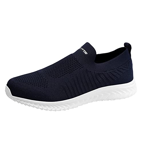 Slip On Sneakers Herren Arch Fit Easy Close Walkingschuhe Mesh-Futter Atmungsaktiv Barfußschuhe Rutschfeste Weite Passform Turnschuhe Weich Gepolstertes Fußbett Athletic Trainer Frühling Sommer von ofeirhz