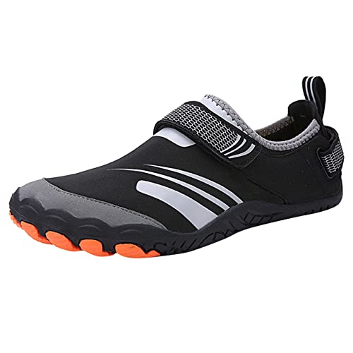 Wasserschuhe für Herren, tiefe Ösen, stabiler Halt, Barfußschuhe, knöchelfrei, schnell trocknend, leicht, atmungsaktiv, weite Passform, Turnschuhe, perfekt für Strand, Pool, Wassersport und von ofeirhz
