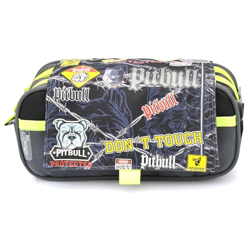 office box Colorline Federmäppchen, geräumige Innenfächer mit individuellem Reißverschluss, waschbar und sehr strapazierfähig, Pitbull, Modisch von office box
