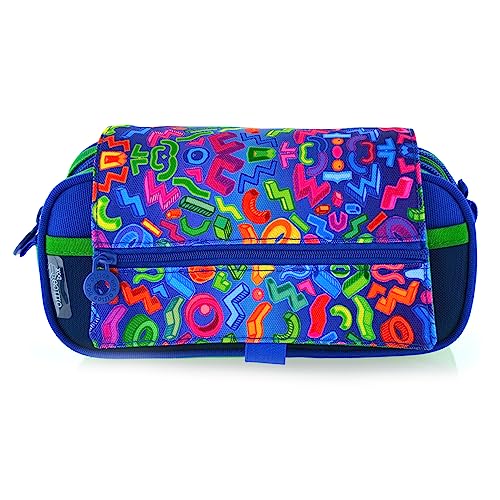 office box Colorline Federmäppchen, geräumige Innenfächer mit individuellem Reißverschluss, waschbar und sehr strapazierfähig, Urban, Modisch von office box