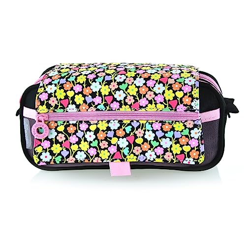 office box Colorline Federmäppchen mit großen Innenfächern und individuellem Reißverschluss, waschbar und sehr strapazierfähig, Blumen, Modisch von office box