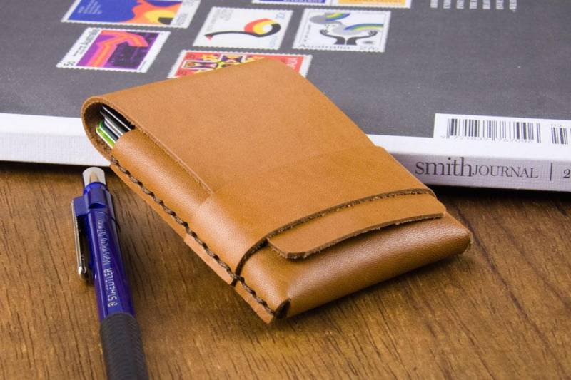 Herren Geldbörse - Schlanke Brieftasche Aus Leder Geschenkideen Zum Jubiläum Dünne Kartenetui Geldbörsen Dünn von officeofminordetails