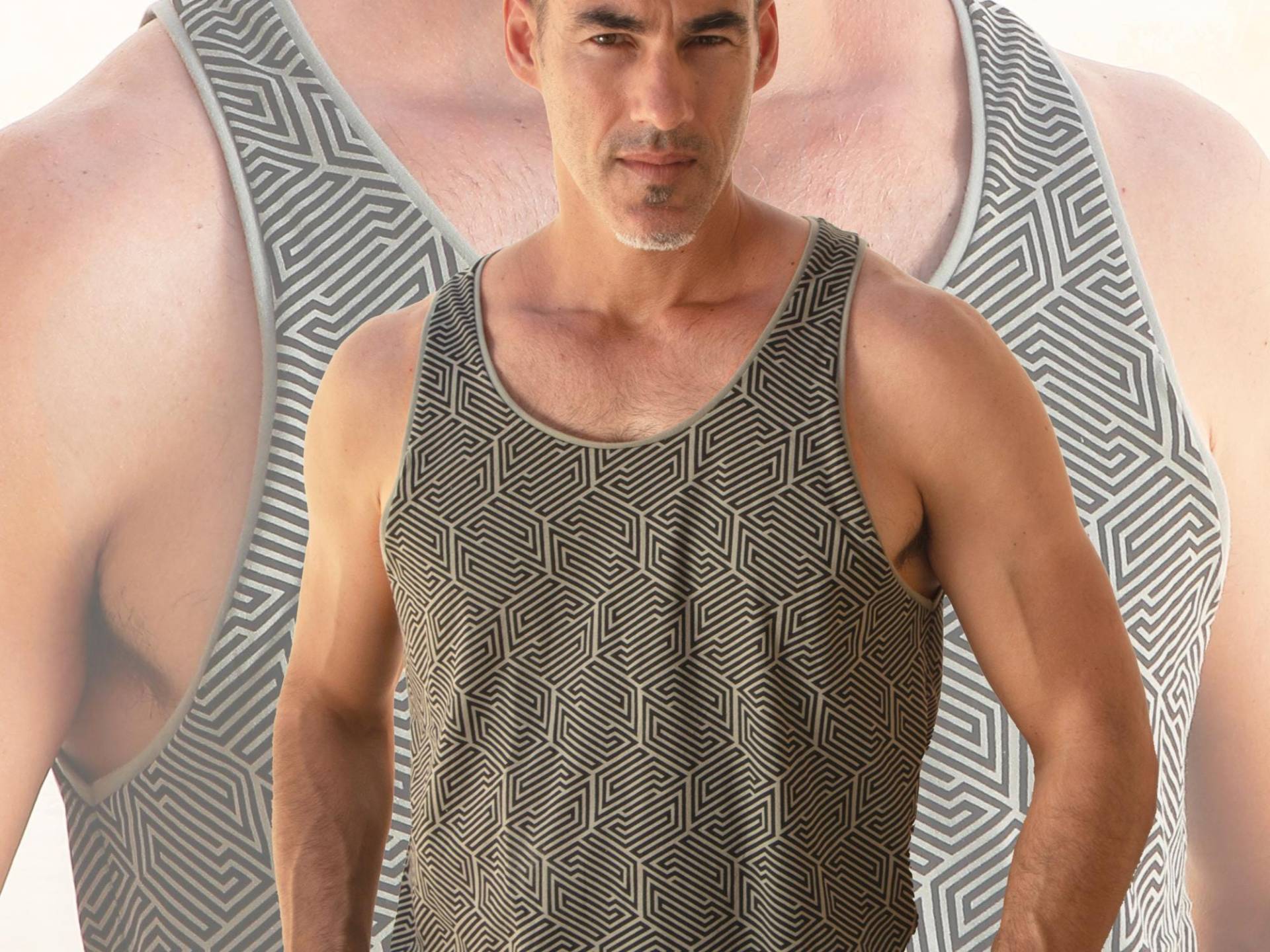 Techno Tank Top Bio-Baumwoll-Grafik-Singlet - Cyberpunk Streetwear Techno Tank Top Bio-Baumwoll-Grafik-Singlet - Cyberpunk Streetwear von offrandes