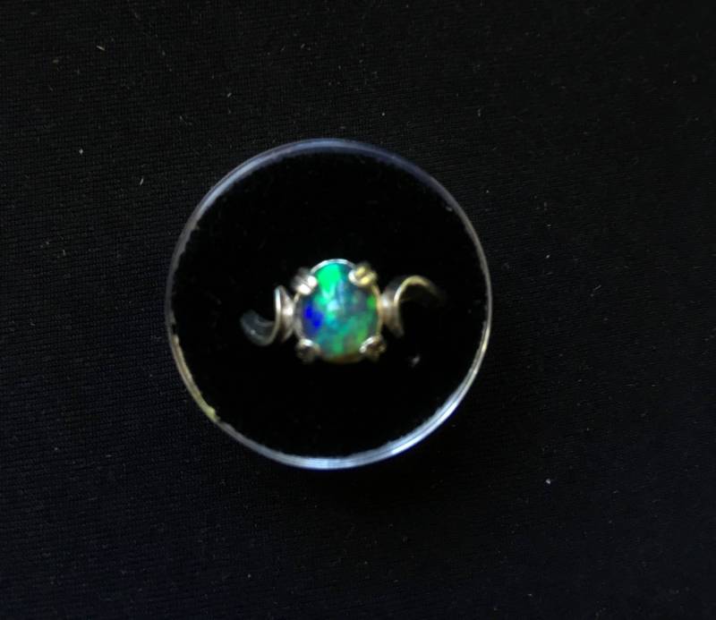 Lightning Ridge Opal in Silber Lightning Ridge Opal in Silber von offthewallopals
