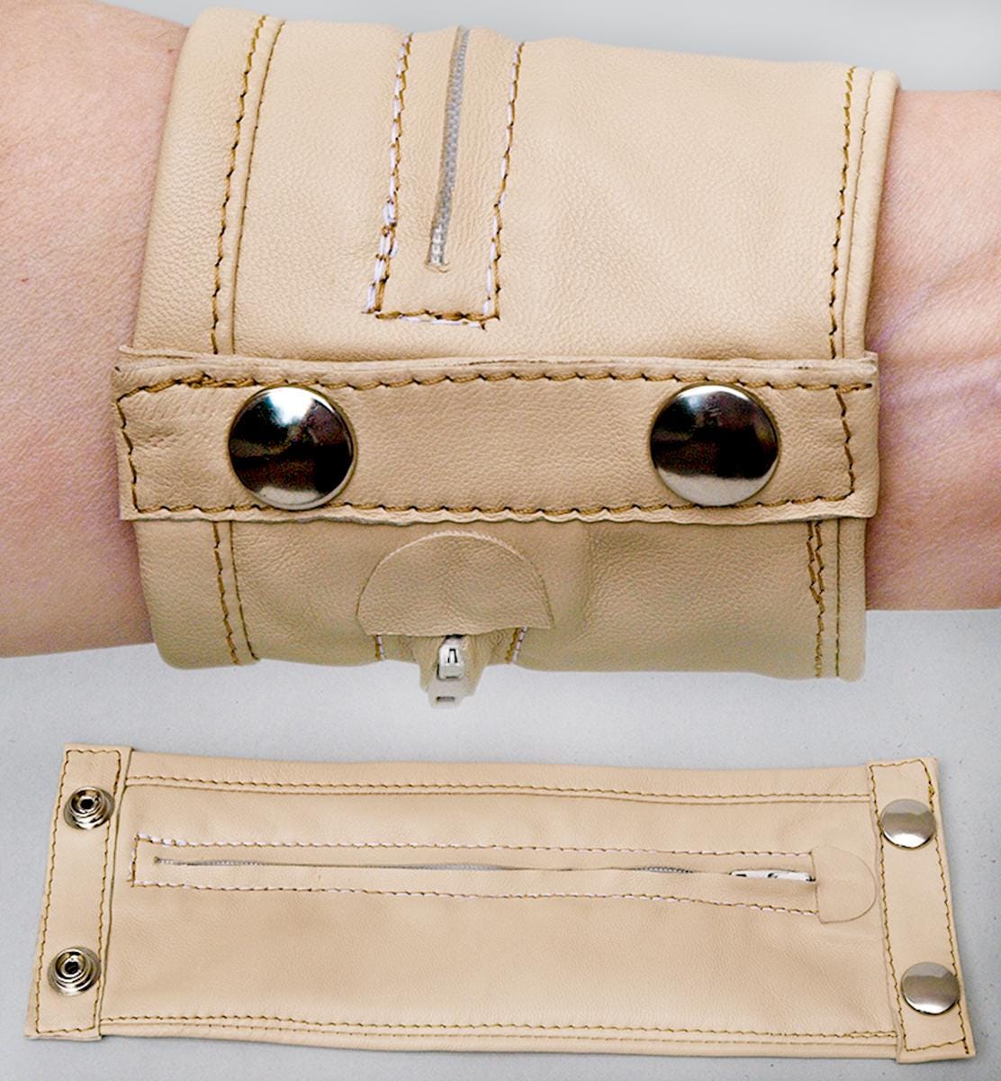 Echt Leder Handgelenkbörse Handgelenk-Portemonnaies Leder-Armgeldbeutel von ogStyleShop