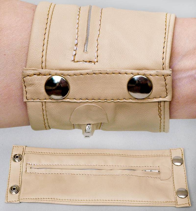 Echt Leder Handgelenkbörse Handgelenk-Portemonnaies Leder-Armgeldbeutel von ogStyleShop