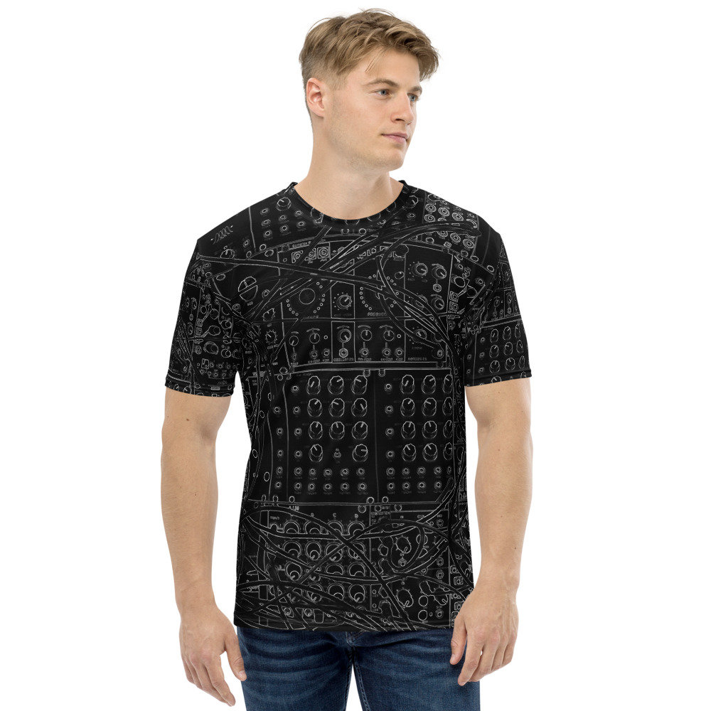 Synthesizer Illustration Muster Schwarz - Design Herren T-Shirt Synthesizer Illustration Muster Schwarz - Design Herren T-Shirt von ohaniki
