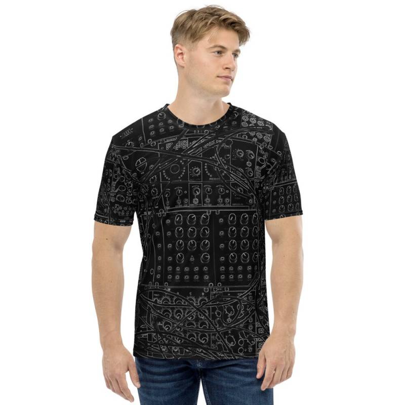 Synthesizer Illustration Muster Schwarz - Design Herren T-Shirt Synthesizer Illustration Muster Schwarz - Design Herren T-Shirt von ohaniki