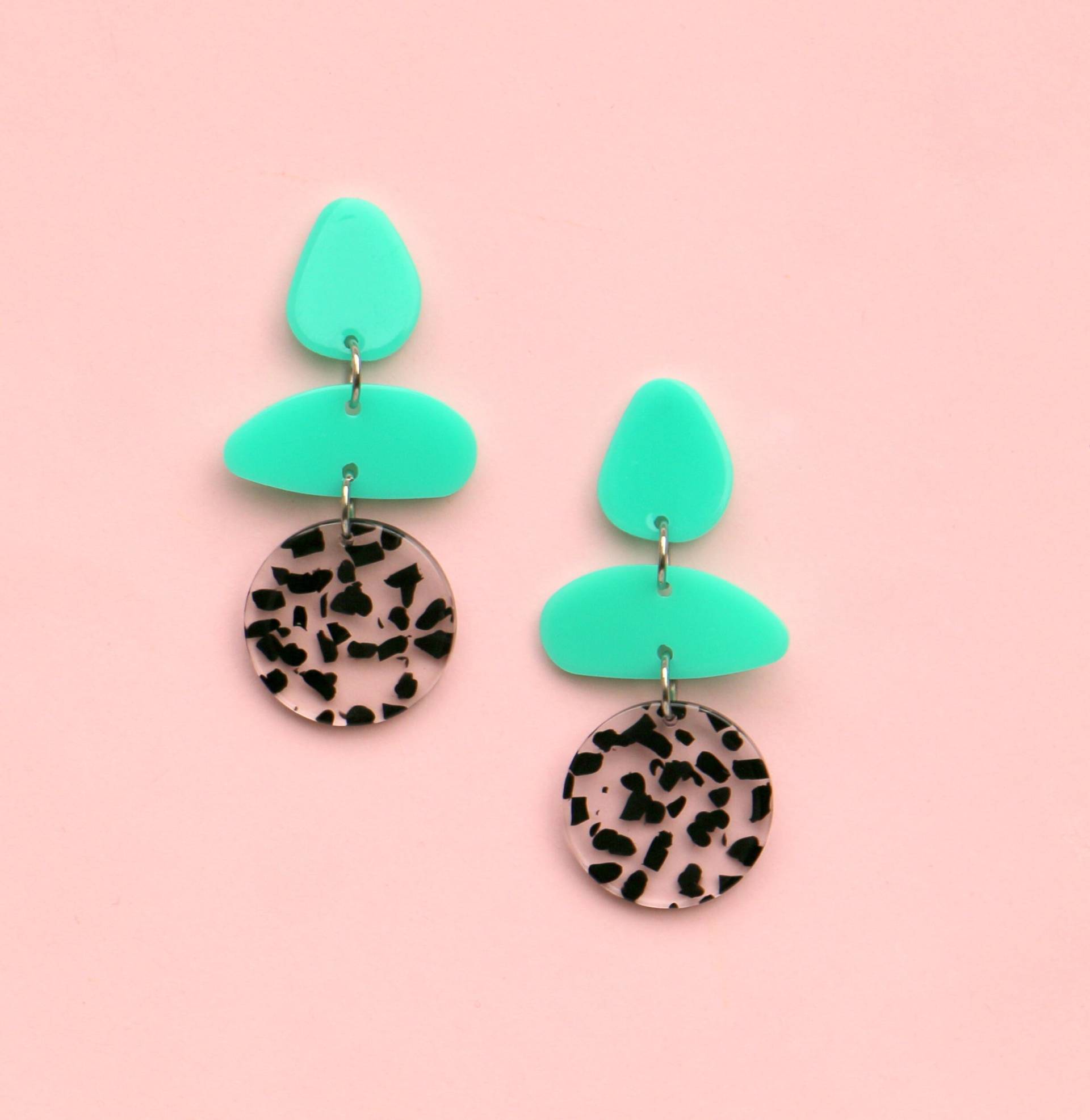 Acryl Ohrringe Color Pop Party von ohfunky