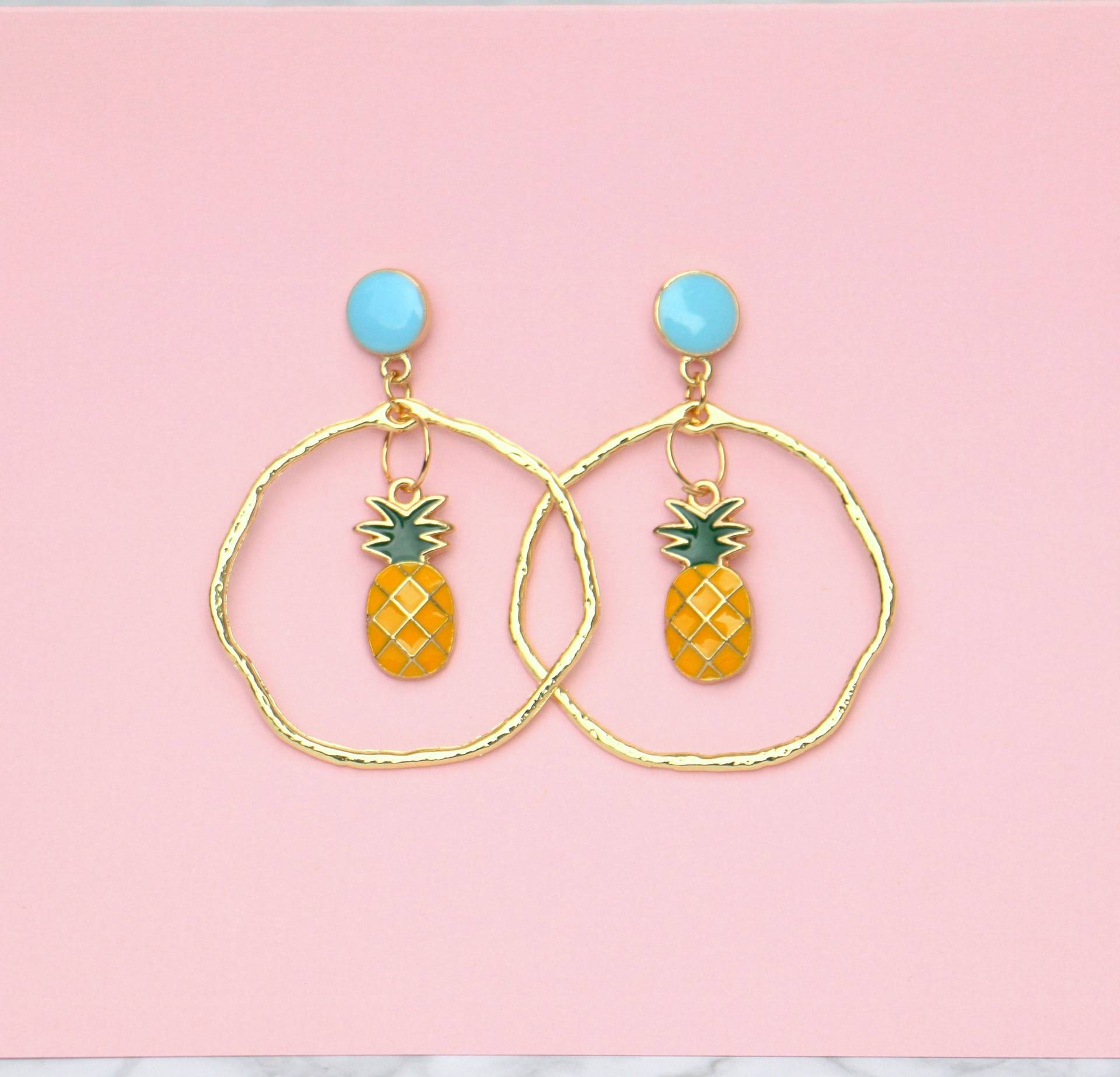 Ananas Statement Ohrringe von ohfunky