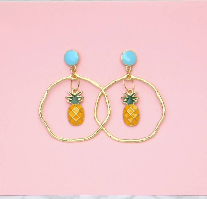 Ananas Statement Ohrringe von ohfunky