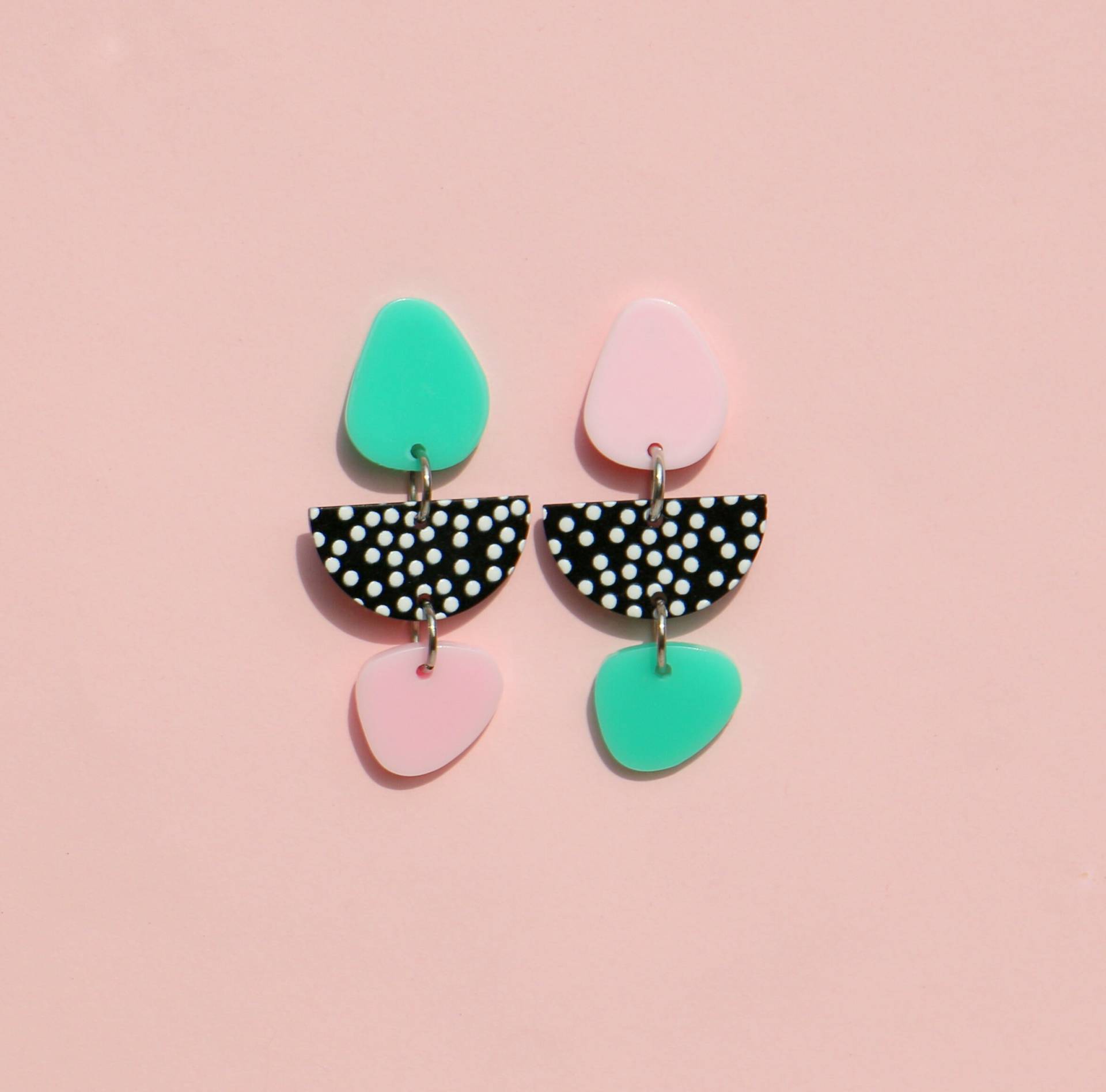 Bunte Mix Match Ohrringe von ohfunky