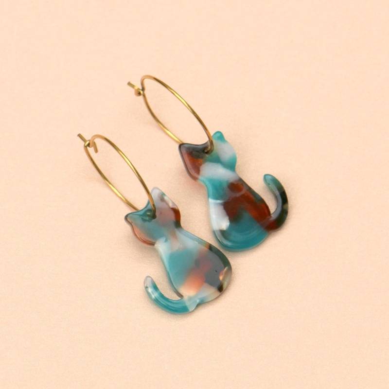 Cat Love Katzen Ohrringe von ohfunky