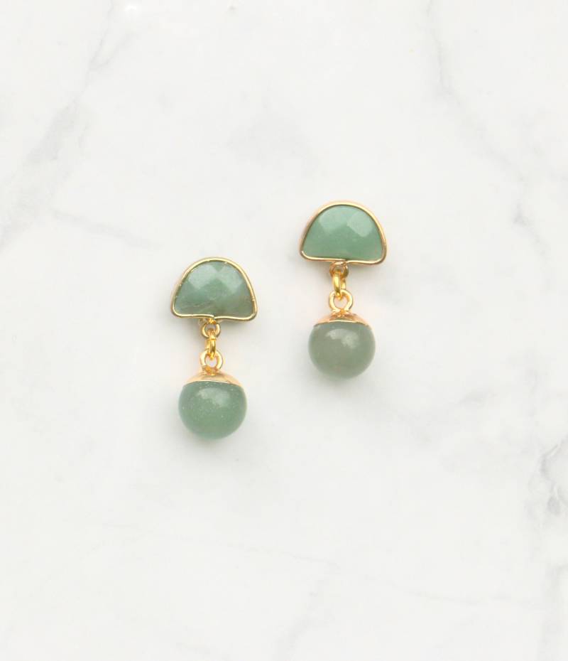 Elegante Aventurin Ohrringe Hängend von ohfunky