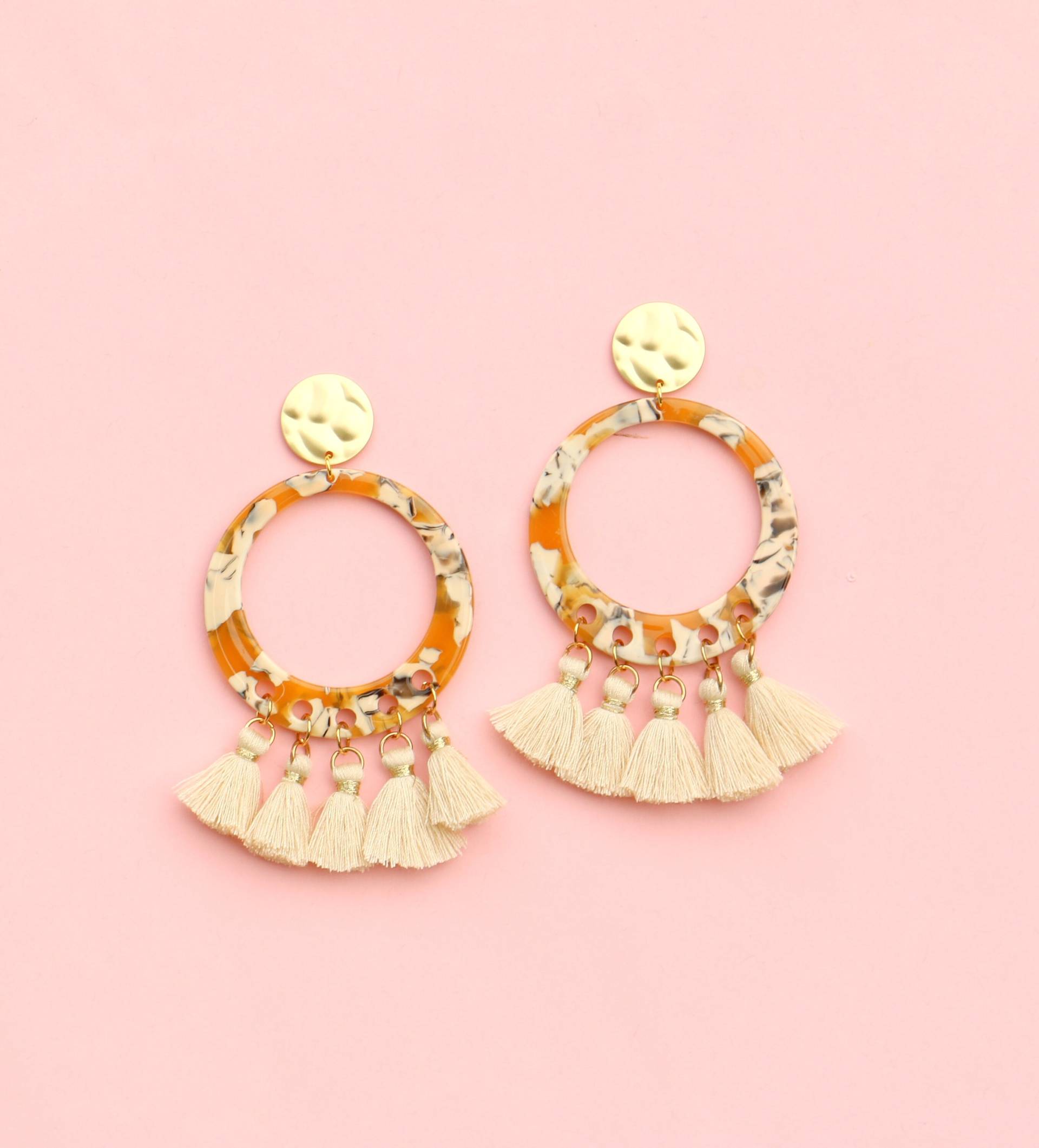 Extra Große Statement Quasten Ohrringe, Oversize Ohrhänger von ohfunky