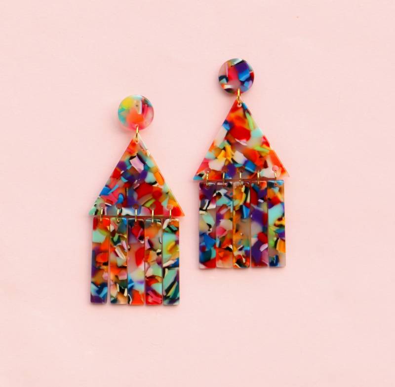 Farbknall Statement Ohrringe von ohfunky