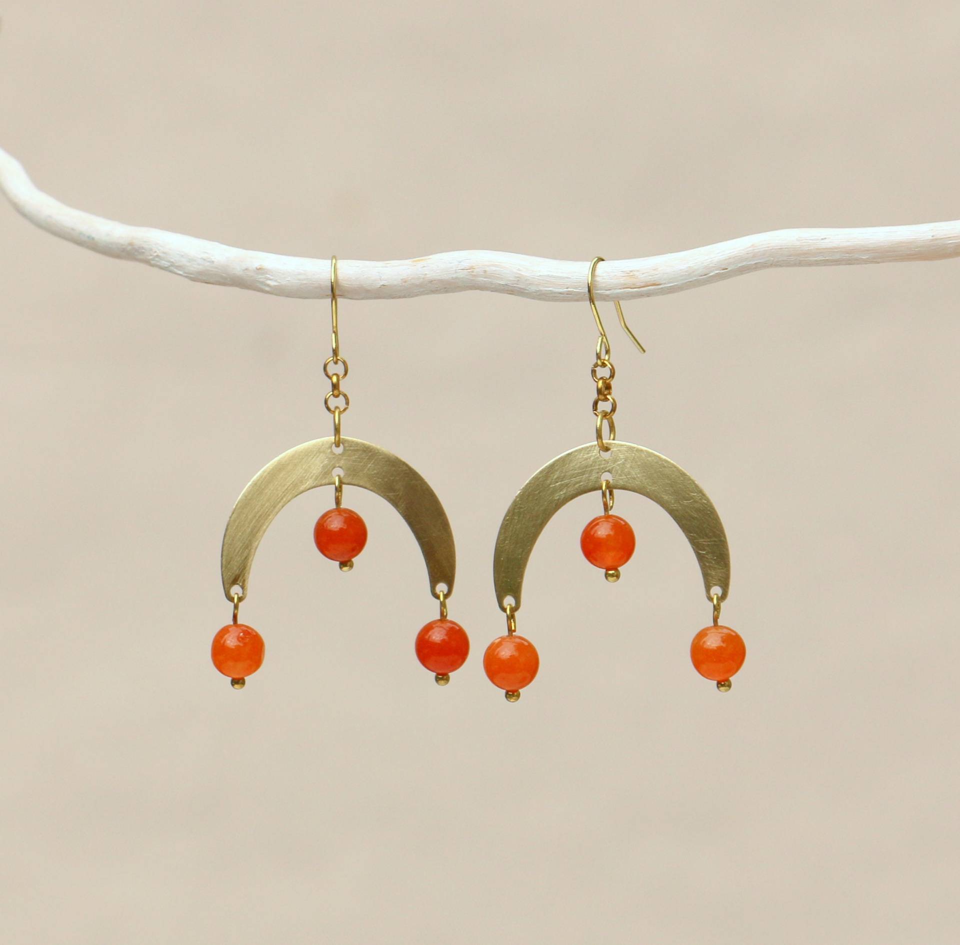 Hängende Chandelier Ohrringe Mit Aventurin Perlen von ohfunky