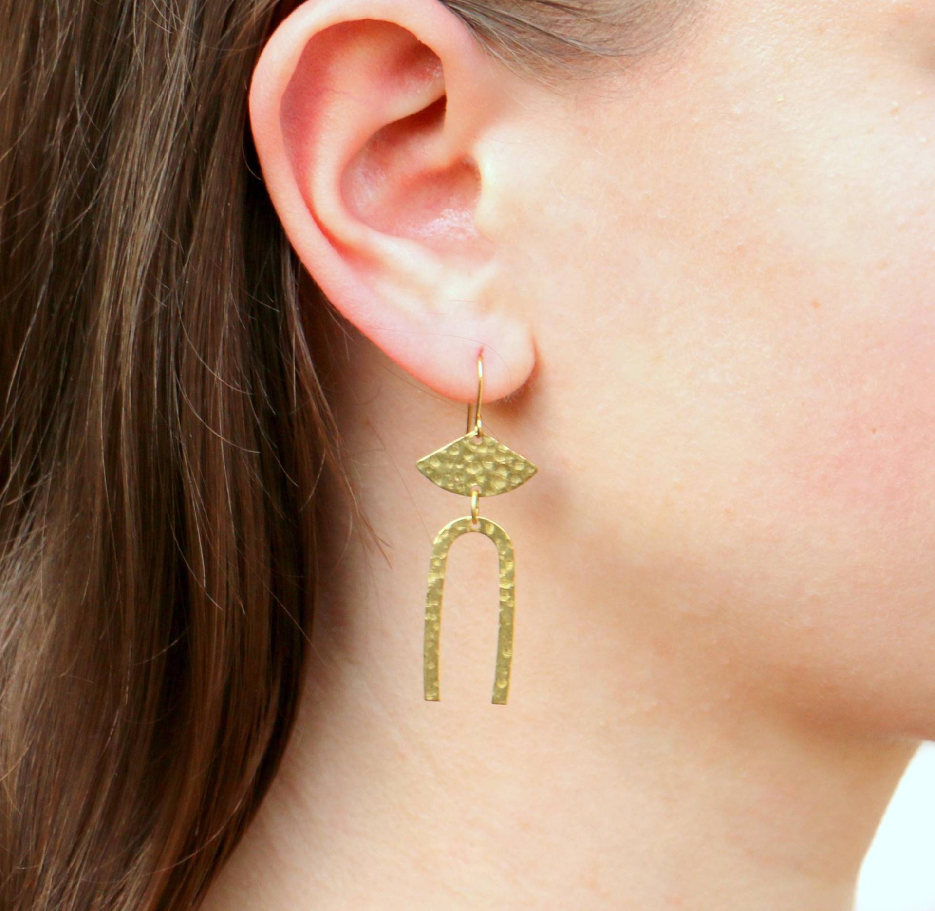 Hängende Messing Ohrringe von ohfunky