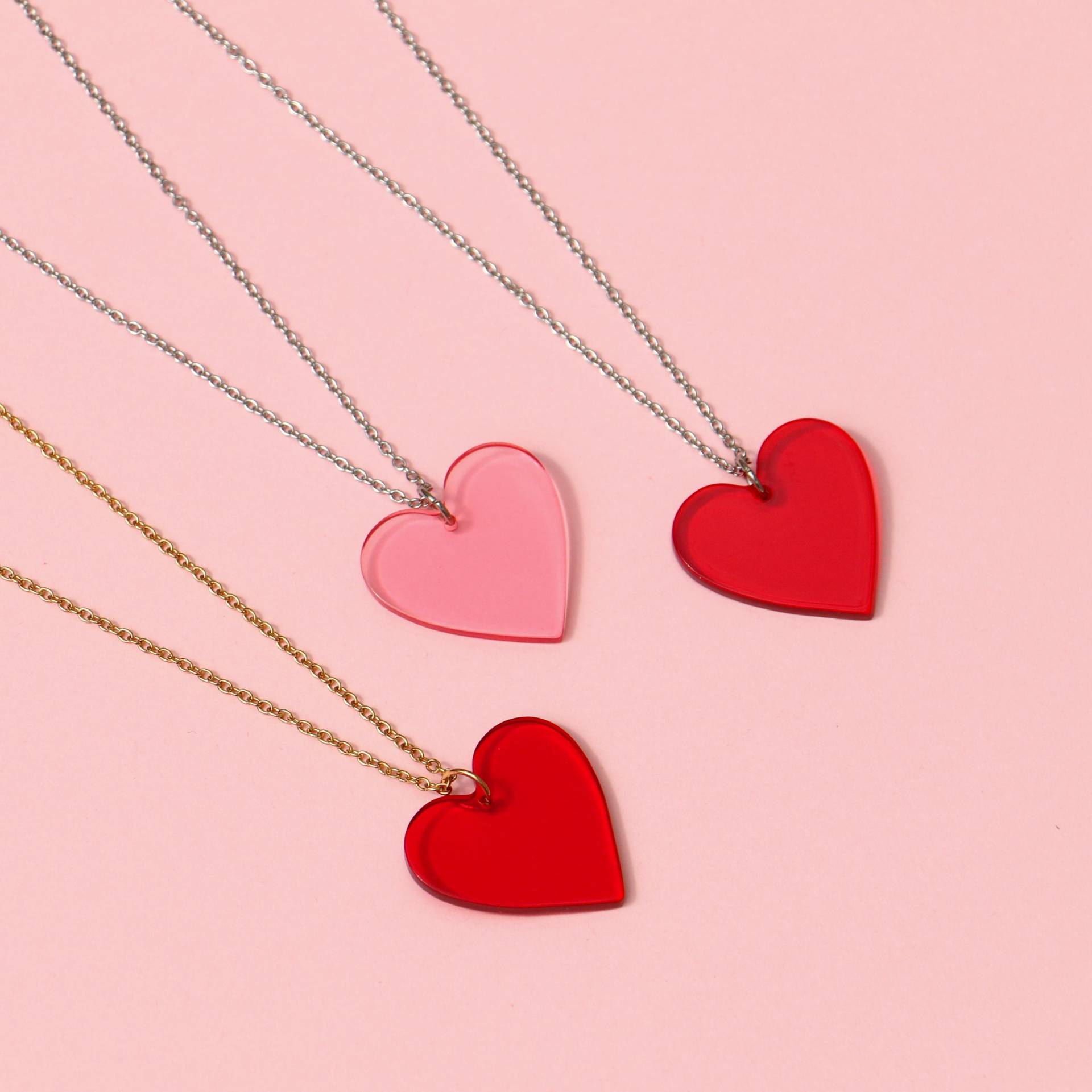 Halskette Mit Herz Anhänger von ohfunky