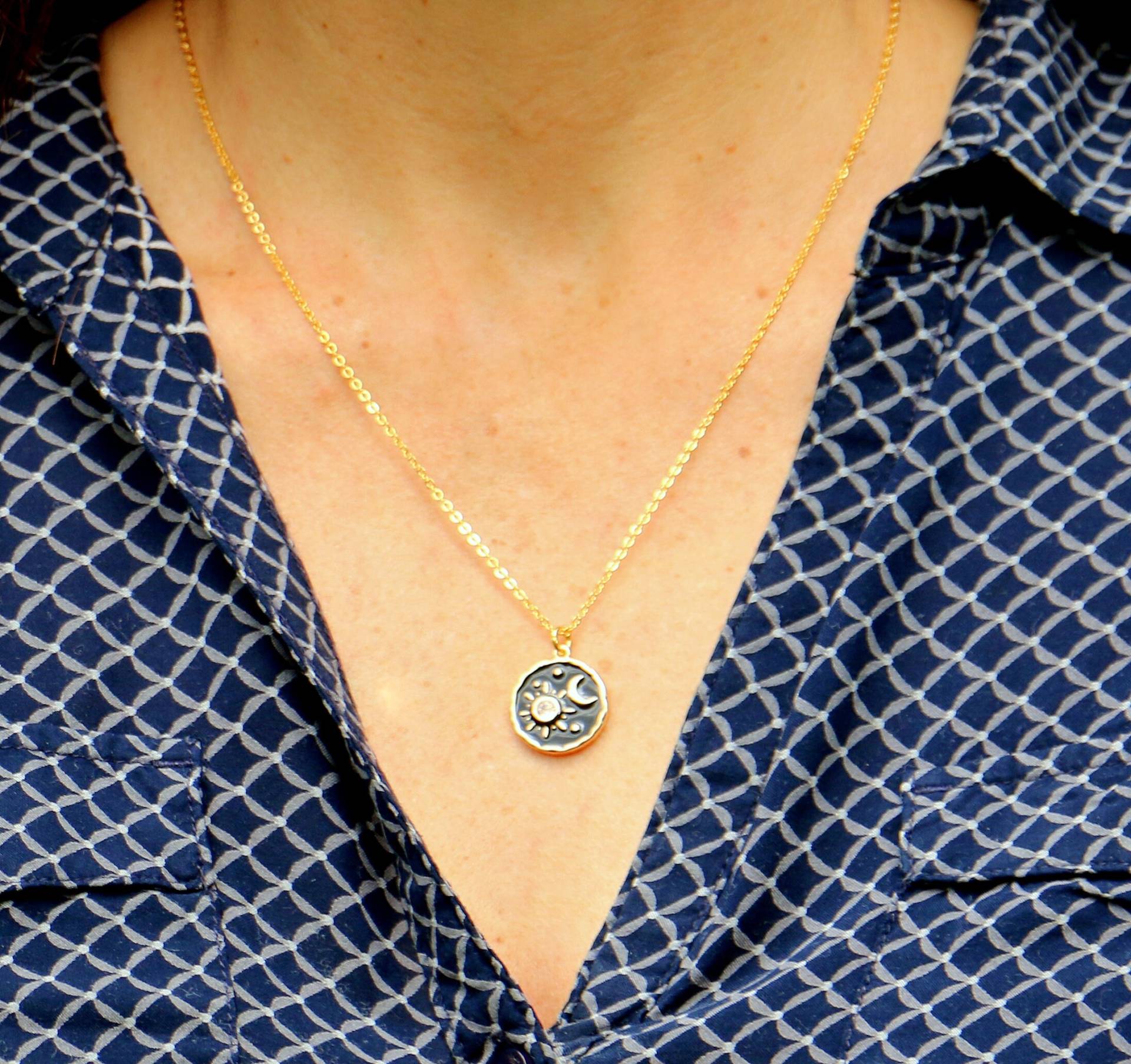 Halskette Sonne Mond Und Sterne von ohfunky