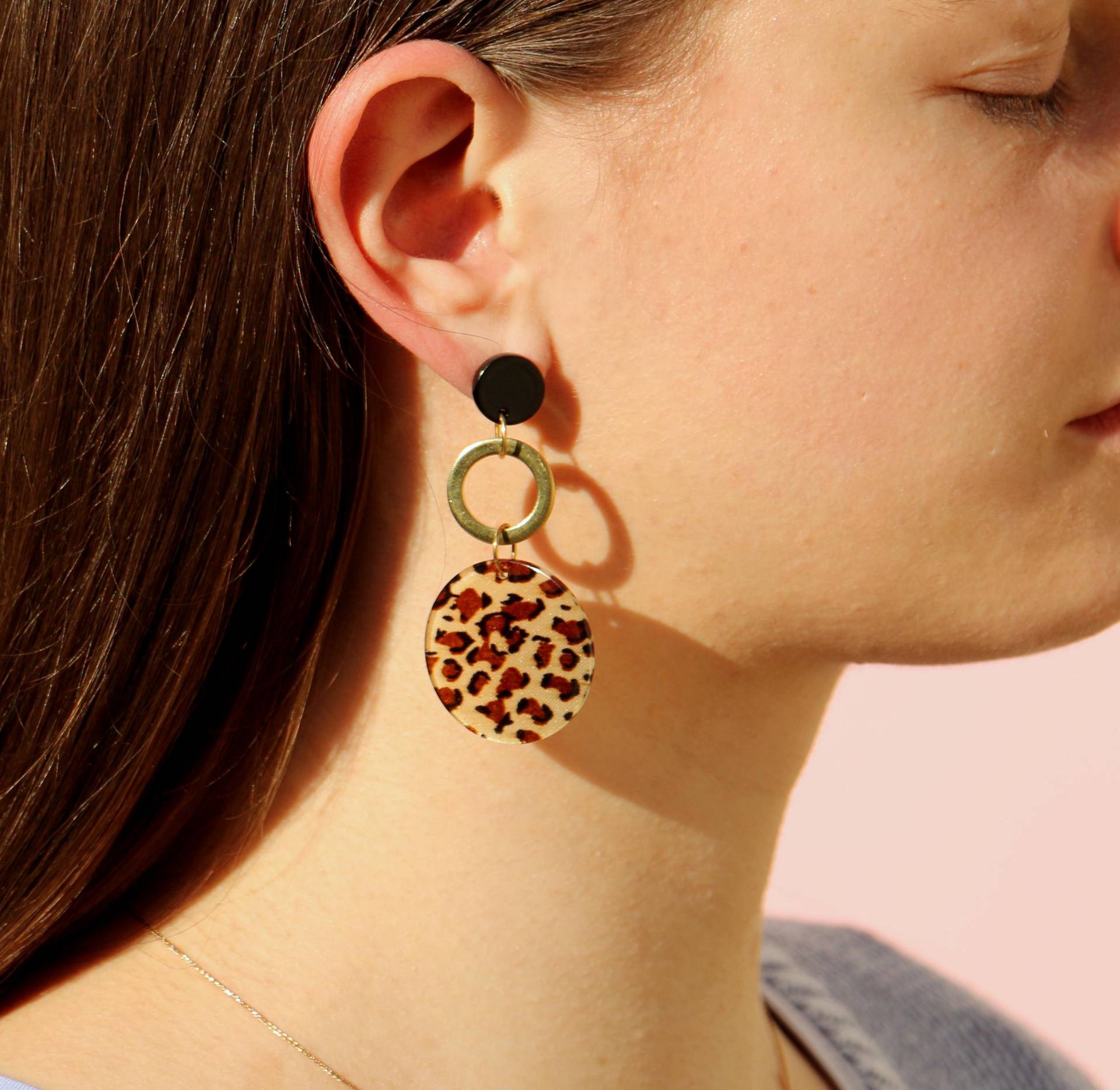 Leo Statement Hängeohrringe von ohfunky