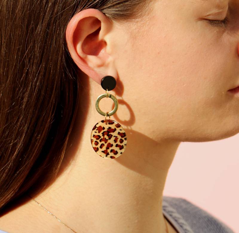 Leo Statement Hängeohrringe von ohfunky